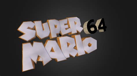 Nintendo 64 - Super Mario 64 - Logo - 3D model by TaylorDepauw [7f81db2 ...