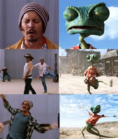 In Rango (2011), Actors actually performed just like in a live movie ...