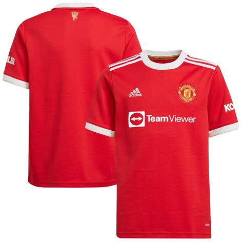 Youth adidas Red Manchester United 2021/22 Home Replica Jersey