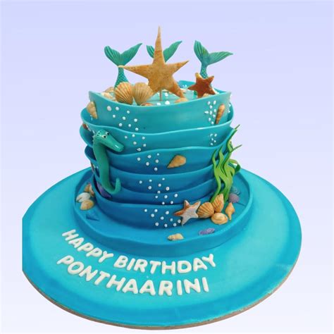 Sea Theme Customised Birthday Cakes For Girls 132 - Cake Square Chennai ...