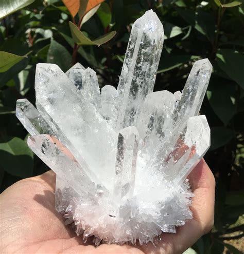 White Aura Quartz Crystal Cluster/Angel Aura Quartz Crystal | Etsy