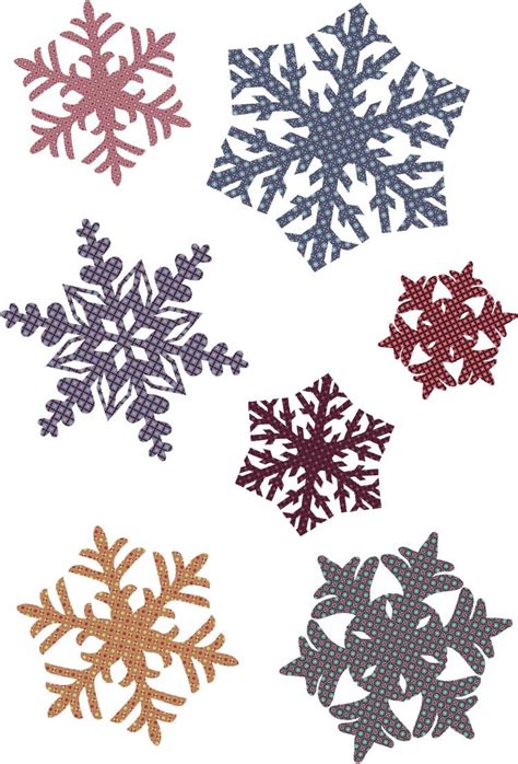 Snowflake patterns (22687) Free AI Download / 4 Vector