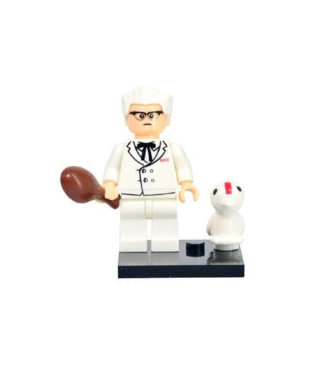 KFC Colonel Sanders Chicken Minifigure 100% Lego Compatible