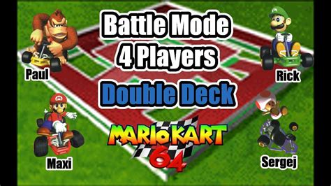 Mario Kart 64 - MULTIPLAYER Battle Mode - Double Deck (Wii U Virtual ...