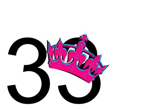 Pink Tilted Tiara And Number 33 Clip Art At Vector Clip Art 4181 ...