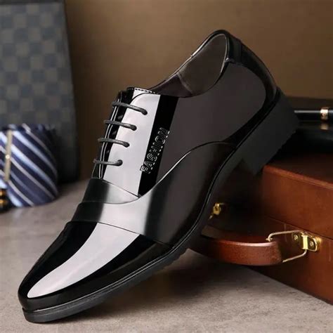 Aliexpress.com : Buy 2019 Black Men wedding Dress Business Shoes Men ...