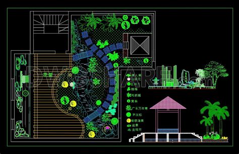 Terrace Garden Cad Blocks - Image to u