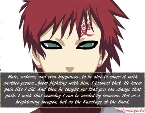 Gaara quote #gaara | Naruto quotes, Anime qoutes, Gaara quotes