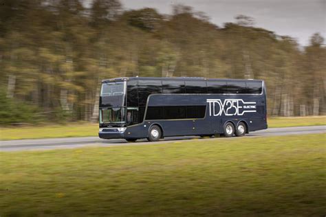 Here it comes the first battery-electric DD coach by Van Hool. A world ...