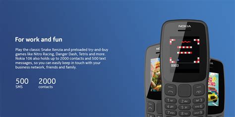 Nokia 106 Dual Sim with(PTA Approved) price in Pakistan at Symbios.PK