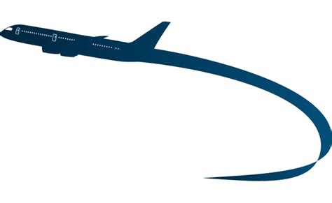 Airplane Silhouette Aircraft Design Flight Illustration Free HD PNG ...