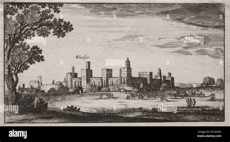 Windsor Castle from the Southeast, 1600s. England (?), 17th century ...