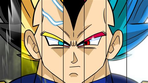 VEGETA - All Transformations by cvanims on DeviantArt