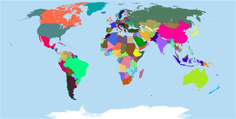 Map World Empty – Topographic Map of Usa with States