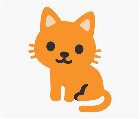 Cute Cat Head Sticker , Png Download - Android Cat Emoji, Transparent ...