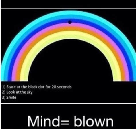 Rainbow In the Sky Optical Illusion