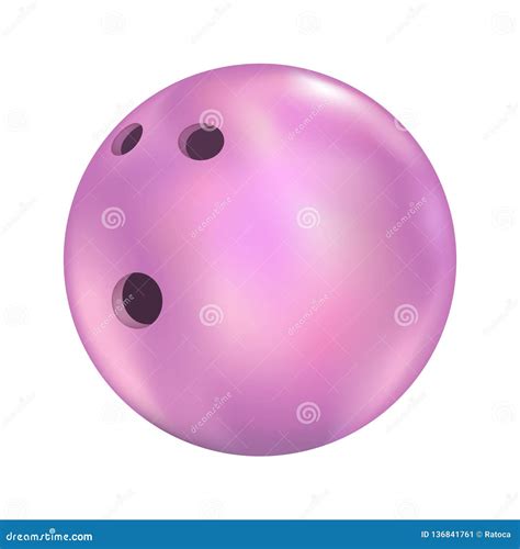 Pink Bowling Ball Illustration Stock Vector - Illustration of game ...