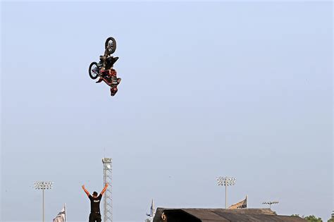 Dirt Bike Stunts - In The Air XVII Photograph by Debbie Oppermann ...