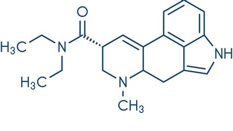 LSD (lysergic acid diethylamide) psychedelic drug molecule - Trey ...