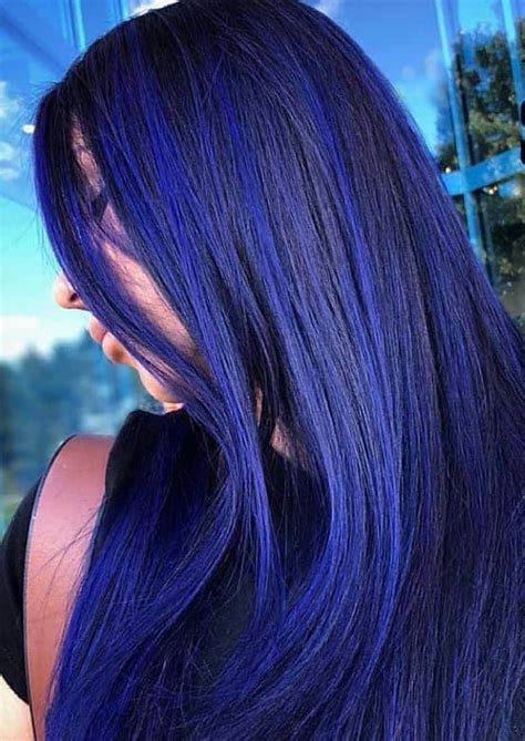 25 Dark Blue Hair Colors for Women - Get A Unique Style