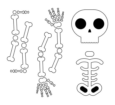 Halloween Skeleton Patterns - 15 Free PDF Printables | Printablee