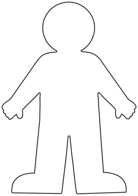 Free image Human Body Outline Printable drawing [800x1139] | Body ...