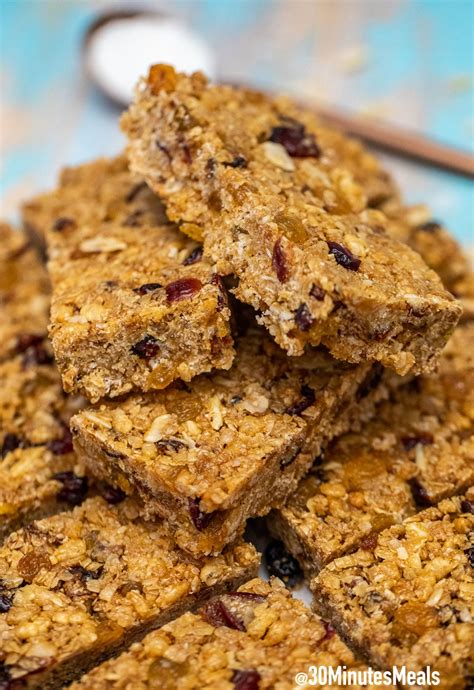 No Bake Granola Bars Recipe - 30 minutes meals