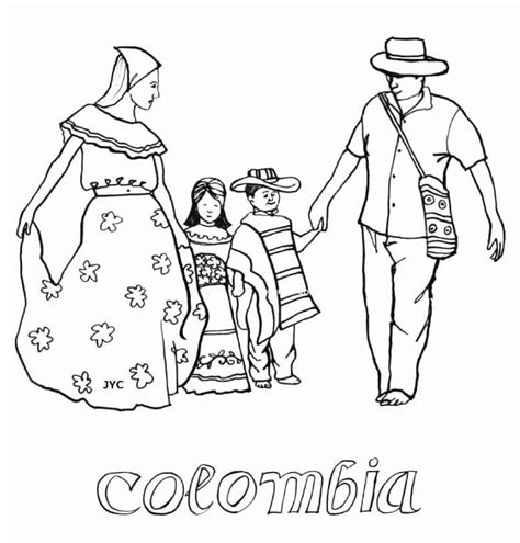 Colombia's Flag Coloring Page Printable Coloring Page For Kids ...