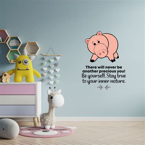 Stay True Hamm Pig Toy Story Quote Cartoon Quotes Decors Wall Sticker ...