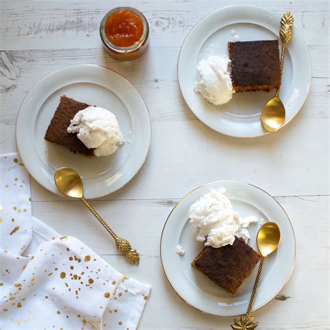 South African dessert: Malva Pudding with ice cream - Anne Travel Foodie