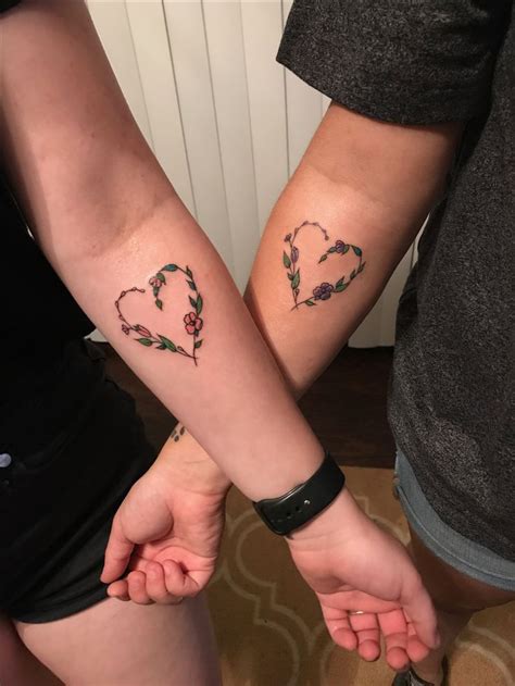 Me and my best friend got these matching tattoos 💖💜 | Matching tattoos ...