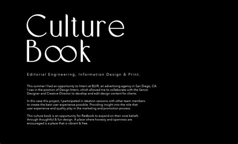 CULTURE BOOK | Summer Design Internship BLVR 2021 :: Behance