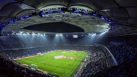 Football Stadium Night Background