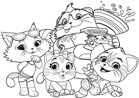 44 Cats Coloring Page - Free Printable Coloring Pages for Kids