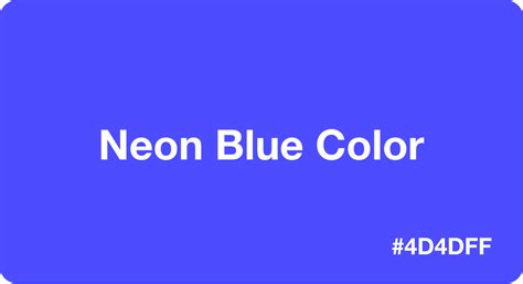 Neon Blue Color HEX Code #4d4dff