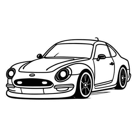 This is s a vector car clipart, car vector silhouette, a black and ...