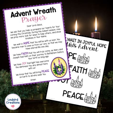 Free Advent Prayer for Catholic Kids - Loubird Creations