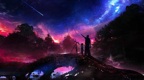 artwork, Fantasy Art, Stars, Swamp, Forest, Sky Wallpapers HD / Desktop ...