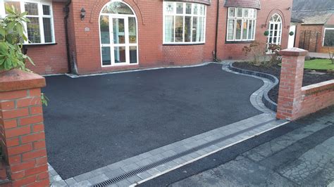 tarmac driveway with tegula block borders in sale manchster | Driveway ...