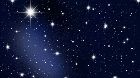 White Shimmering Stars With Background Of Dark Blue Sky HD Space ...