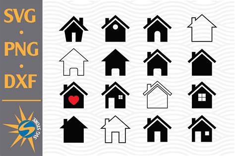 House SVG, PNG, DXF Digital Files Include By SVGStoreShop | TheHungryJPEG