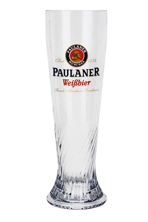 Paulaner Plastic German Wheat Beer Glass 0.5 Liter - GermanSteins.com