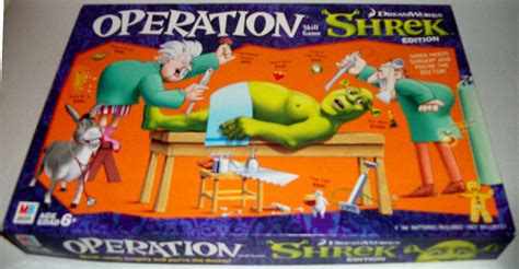 Shrek Operation Skill Game Milton Bradley Complete 2007 Dreamworks