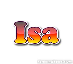 Isa Logo | Free Name Design Tool from Flaming Text