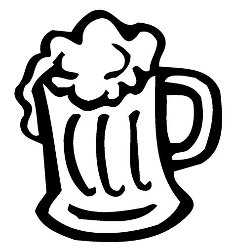 Free Beer Stein Clipart Black And White, Download Free Beer Stein ...