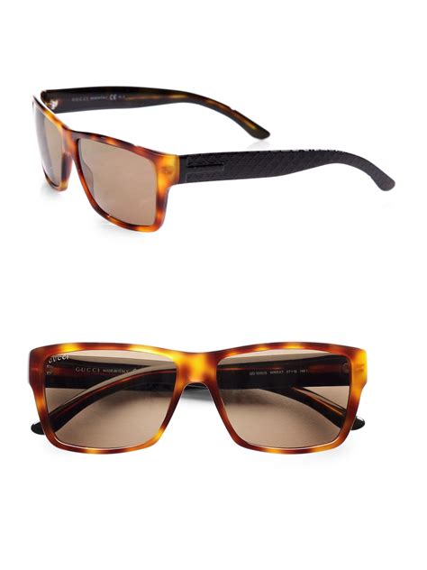 Gucci Tortoise-shell Sunglasses in Brown for Men - Lyst