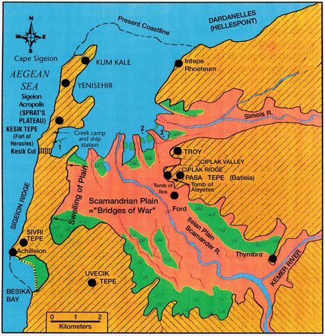 Geology corresponds with Homer’s description of ancient Troy