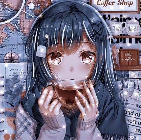 Anime Boy Drinking Coffee Pfp