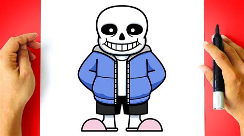 How to DRAW SANS - Undertale - YouTube