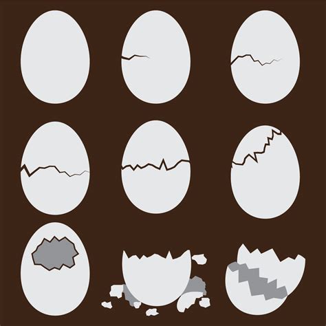 Broken Egg Vectors 166086 Vector Art at Vecteezy